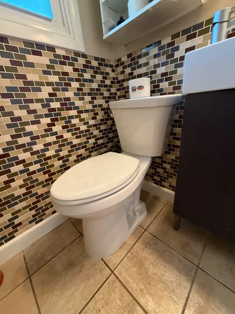 Toilet install by Duck Duck Plumbing