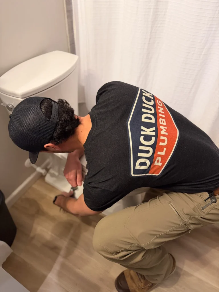 Toilet repair by Duck Duck Plumbing