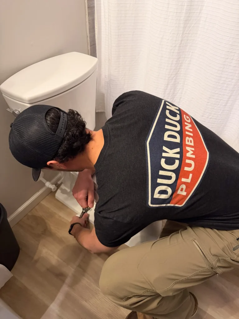 Toilet repair by Duck Duck Plumbing