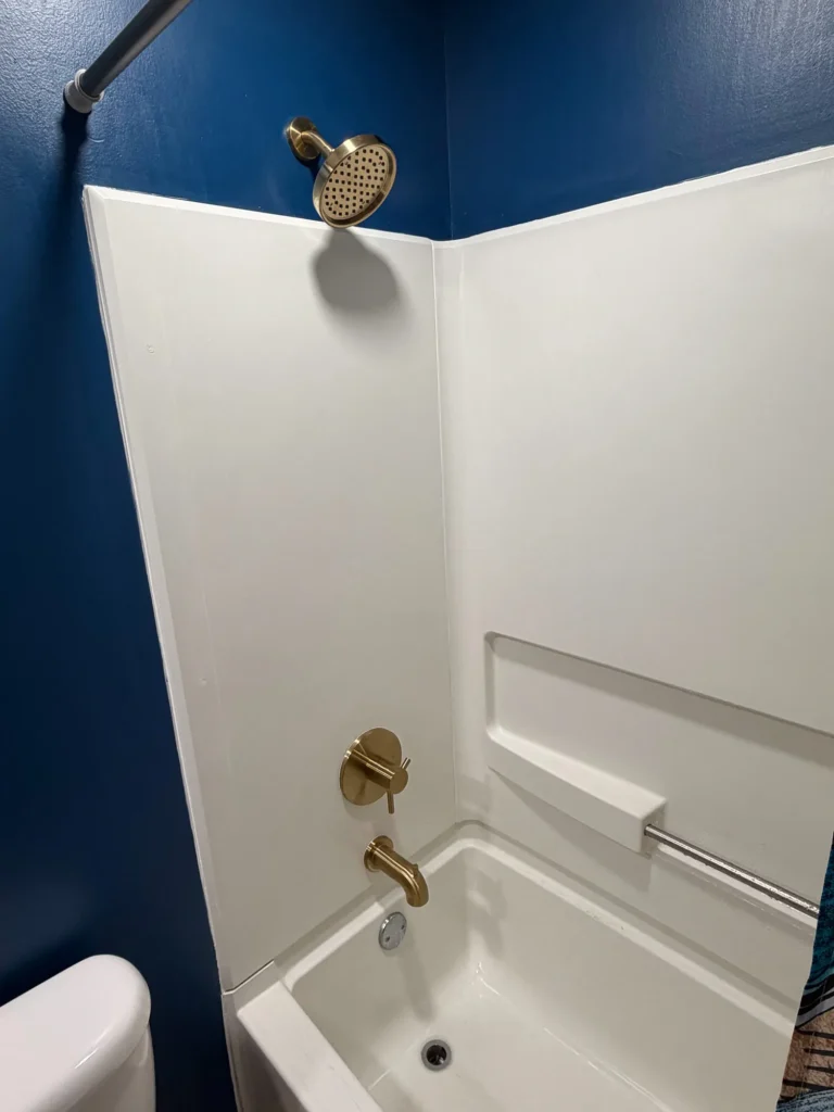 Tub and shower faucet by Duck Duck Plumbing