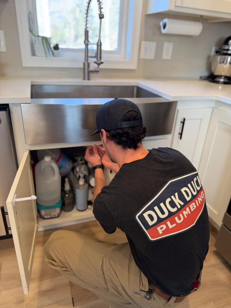 Under-sink repair by Duck Duck Plumbing